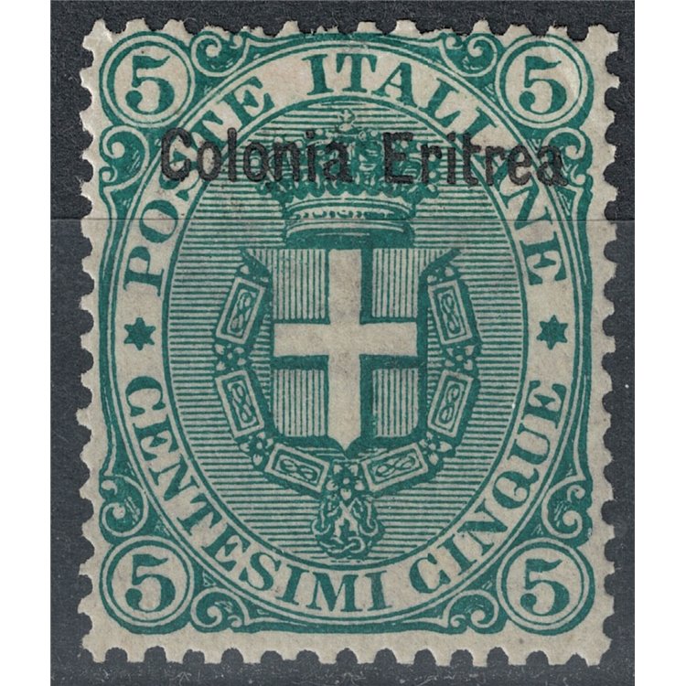 ERITREA 1893 5c verde MNH**