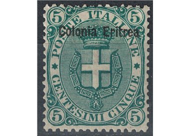 ERITREA 1893 5c verde MNH**