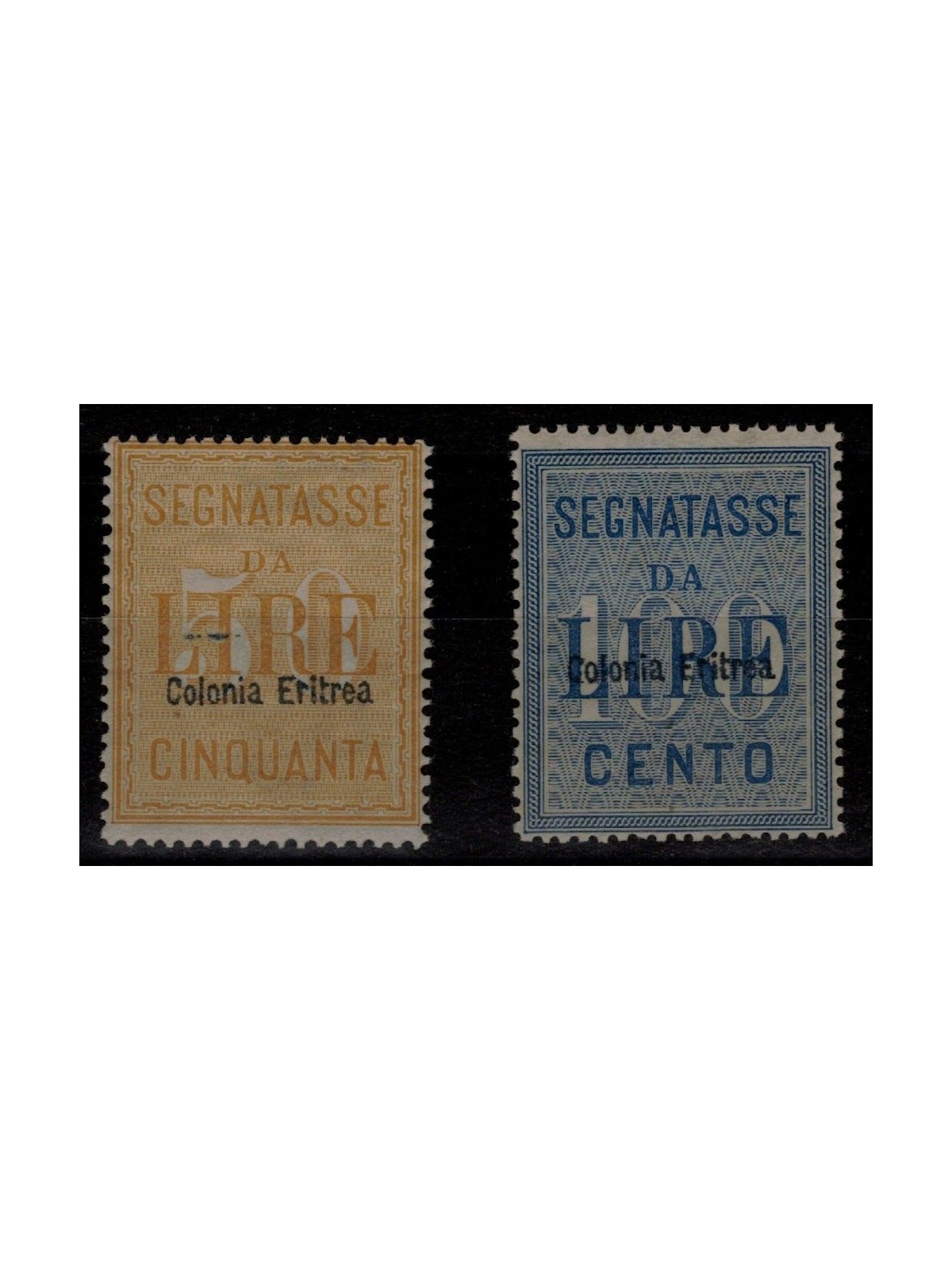 ERITREA 1903 Segnatasse 2v MNH** ©
