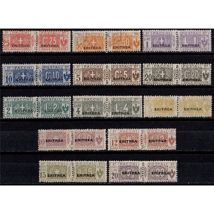 ERITREA 1917-24 Pacchi postali 13v MNH**
