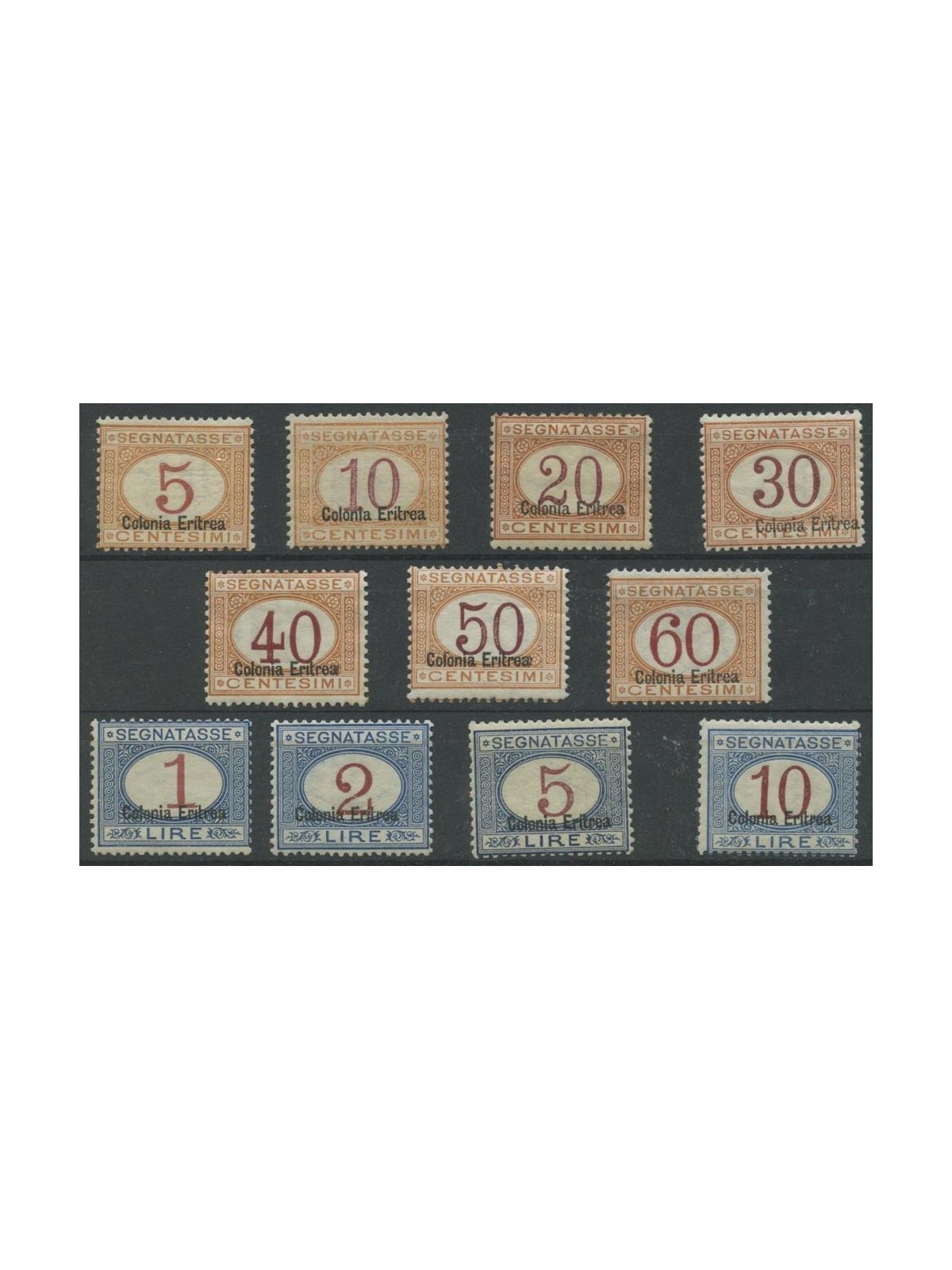ERITREA 1920-26 Segnatasse 11v MNH** ©