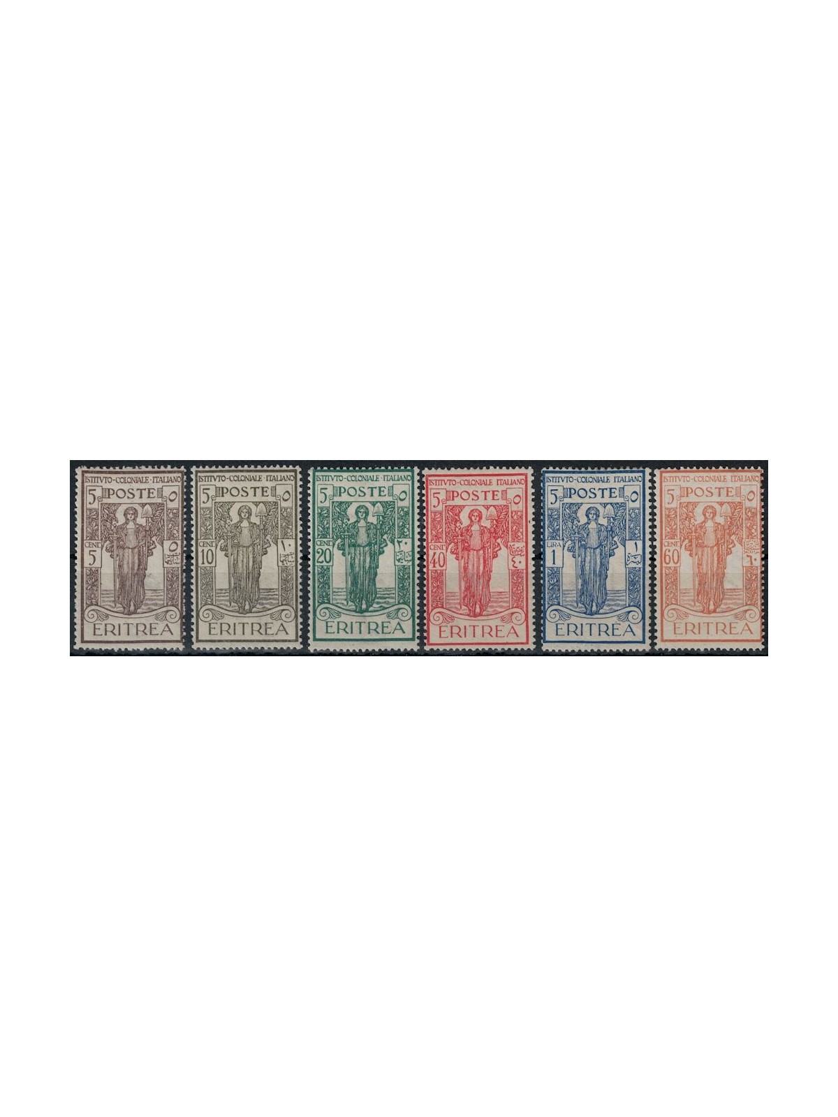 ERITREA 1926 Istituto Coloniale Italiano 6v MNH**