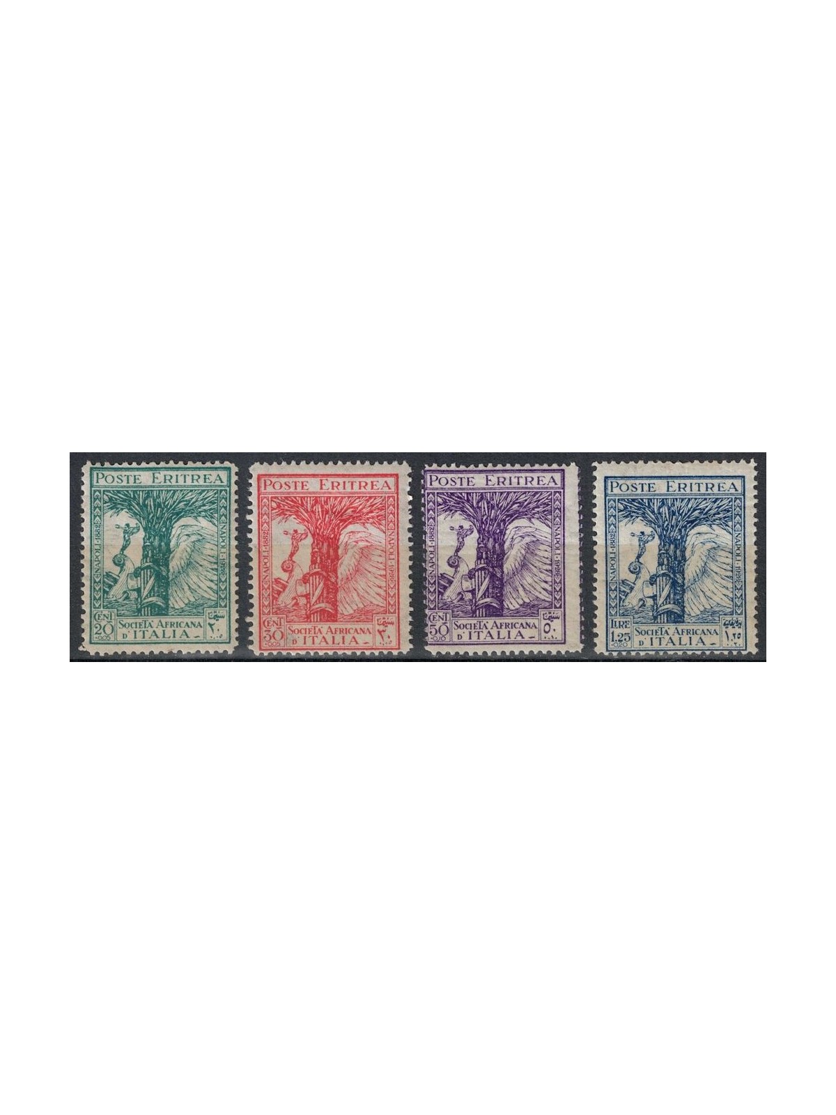 ERITREA 1928 African Society of Italy 4v MNH**