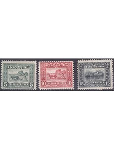 ERITREA 1928-29 Pictorial Series 3v MNH**