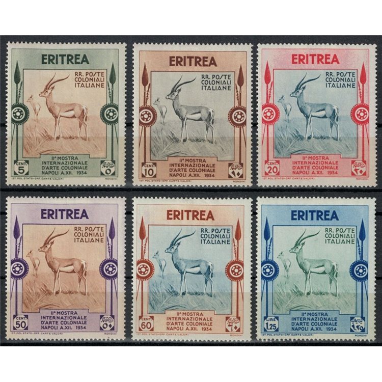 ERITREA 1934 Mostra d'arte coloniale 6v MNH**