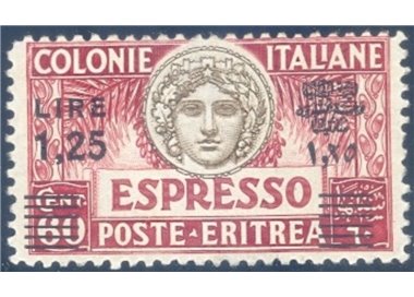 ERITREA 1935 Espresso soprast. in nero MNH**
