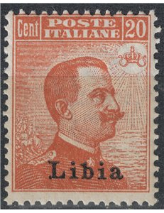 LIBIA 1918 20c arancio MNH**