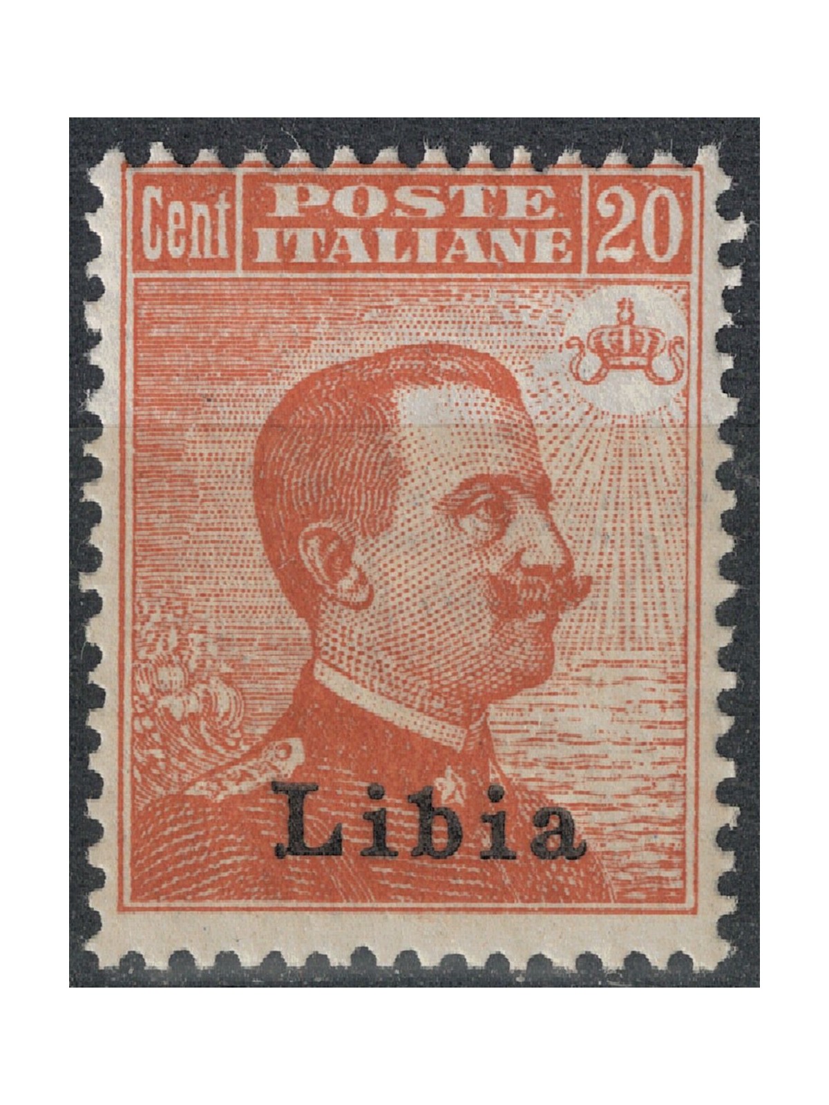 LIBYA 1918 20c orange MNH**