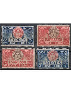 LIBYA 1921-23 Express trains 4v MNH**