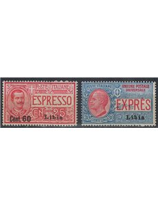 LIBIA 1922 Espressi 2v MNH**