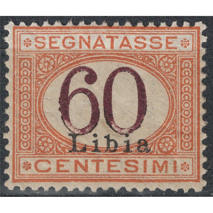 LIBIA 1925 Segnatasse 60c arancio bruno MNH**