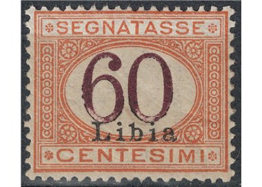 LIBIA 1925 Segnatasse 60c arancio bruno MNH**