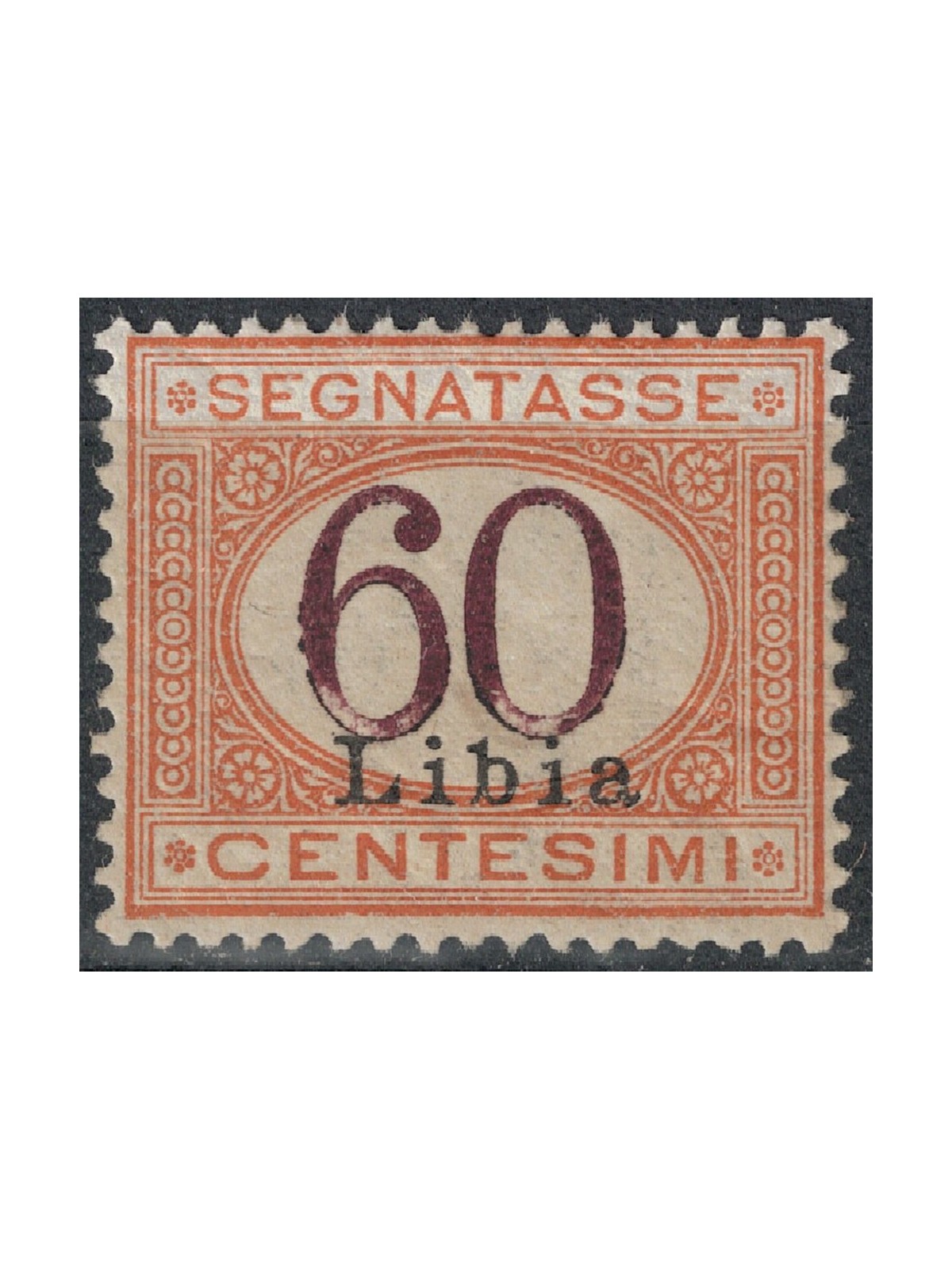 LIBIA 1925 Segnatasse 60c arancio bruno MNH**