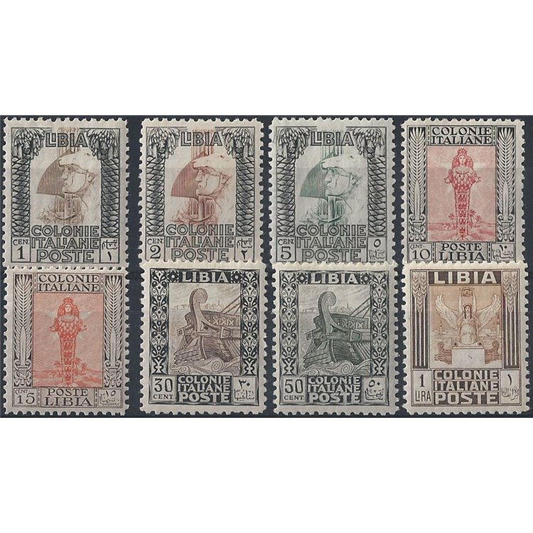 LIBYA 1926-30 Pictorial Series 8v MNH**