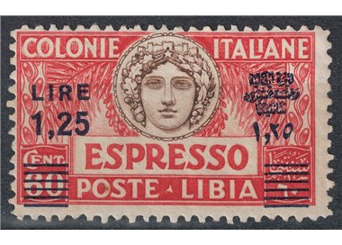 LIBYA 1927-36 Espresso £1.25 on 60c (d. 11 light blue supr.) MNH**