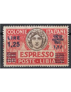 LIBYA 1927-36 Espresso £1.25 on 60c (d. 14 light blue supr.) MNH**