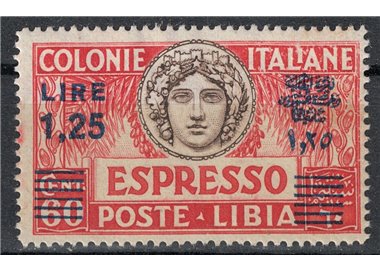 LIBYA 1927-36 Espresso £1.25 on 60c (d. 14 light blue supr.) MNH**