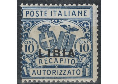 LIBYA 1929 Authorized delivery dent. 14 MNH**