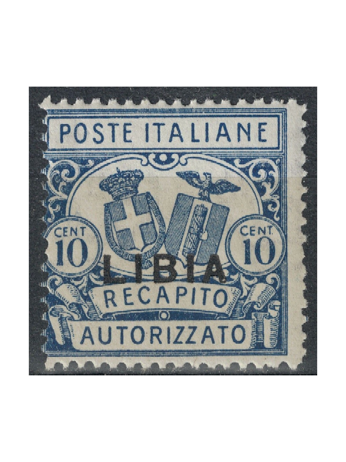 LIBIA 1929 Recapito autorizzato dent. 14 MNH**