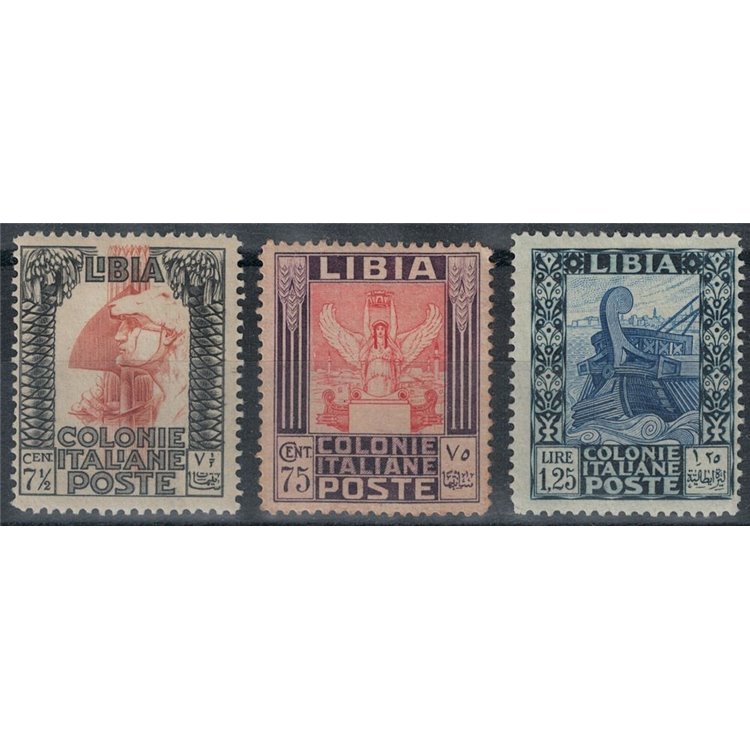LIBYA 1931 Pictorial Series 3v MNH**