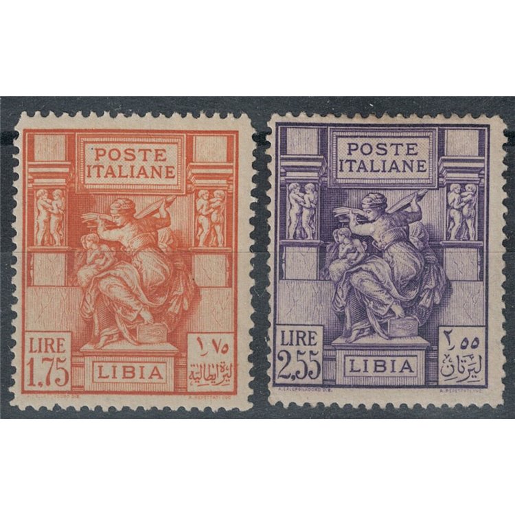 LIBYA 1931 Libyan Sibyl 2v MNH**