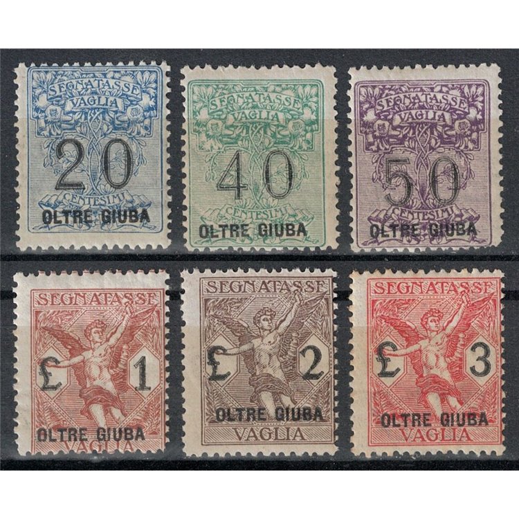 OLTRE GIUBA 1925 Segnatasse vaglia 6v MNH**
