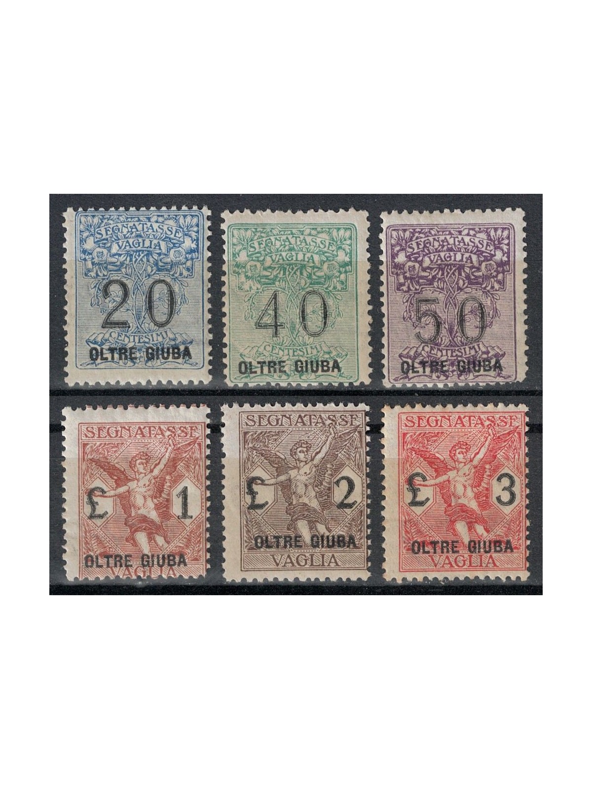 OLTRE GIUBA 1925 Segnatasse vaglia 6v MNH**