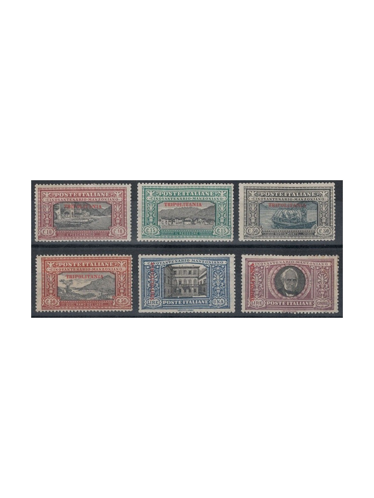 TRIPOLITANIA 1924 Alessandro Manzoni 6v MNH**