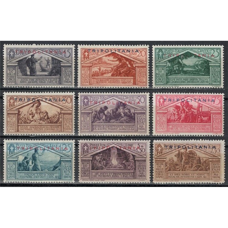 TRIPOLITANIA 1930 Virgil 9v MNH**