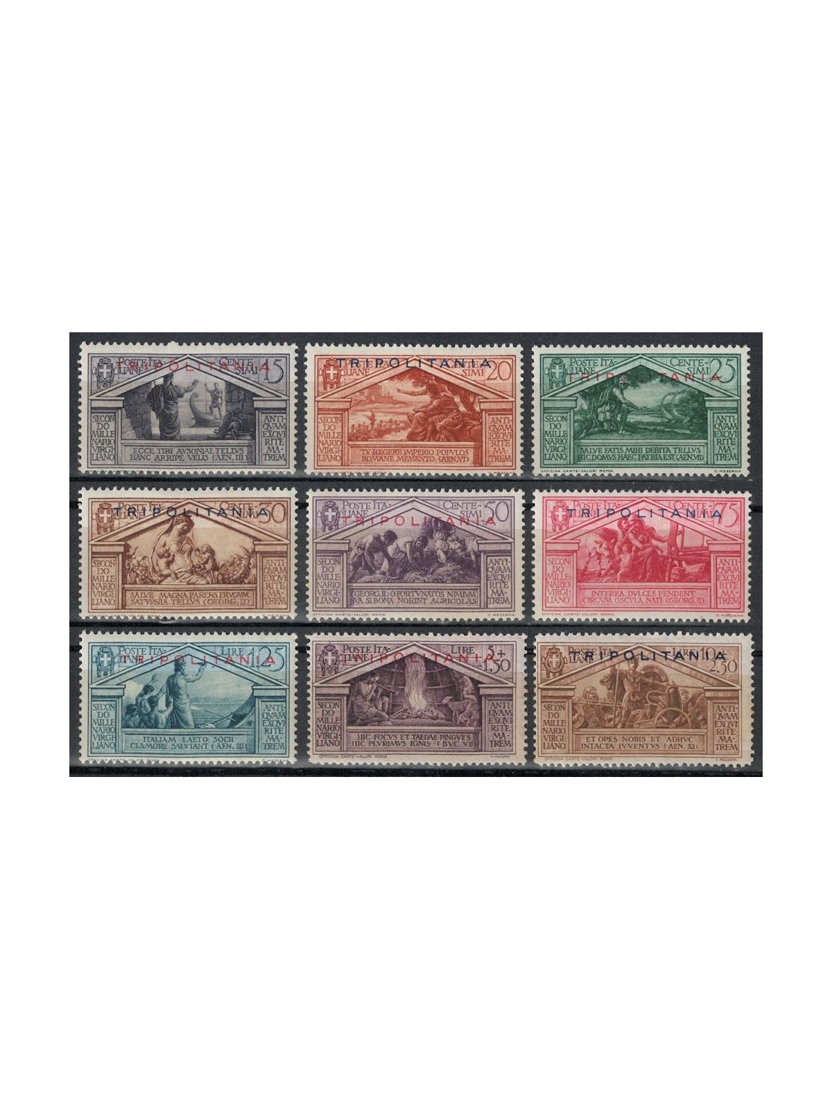 TRIPOLITANIA 1930 Virgil 9v MNH**
