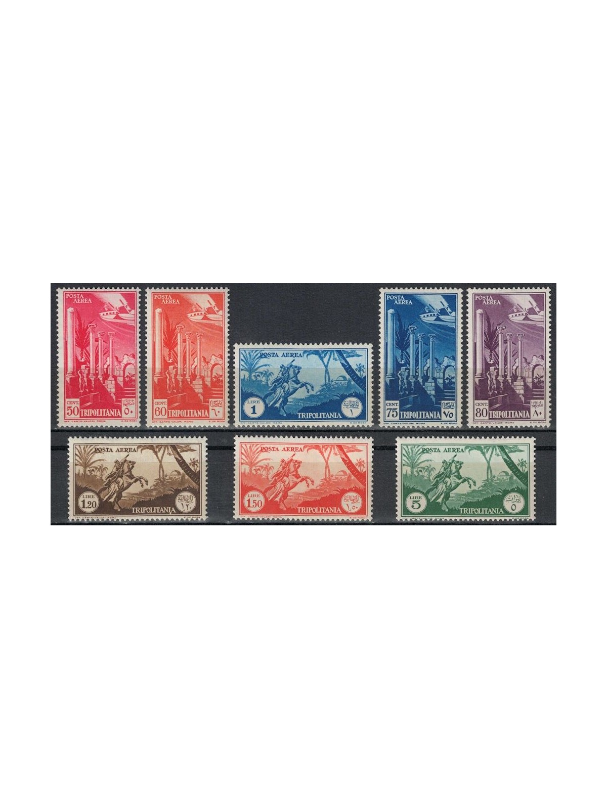 TRIPOLITANIA 1931-32 Pictorial series (airmail) 8v MNH**