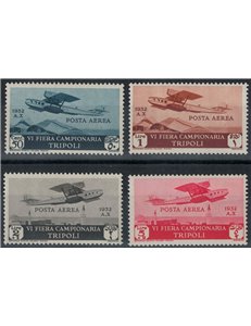 TRIPOLITANIA 1932 6ª Fiera di Tripoli (posta aerea) 4v MNH**