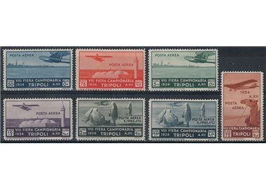 TRIPOLITANIA 1934 8th Tripoli Fair (airmail) 7v MNH**