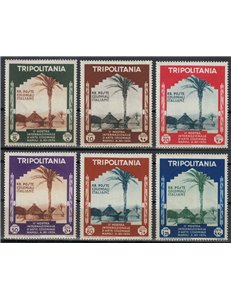 TRIPOLITANIA 1934 Mostra d'arte Coloniale 6v MNH**