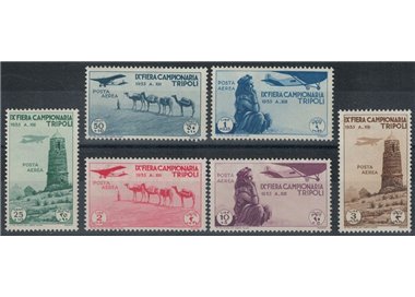 TRIPOLITANIA 1935 9th Tripoli Fair (airmail) 6v MNH**