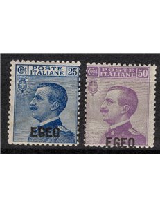 EGEO 1912 Tipo Michetti soprastampati 2v MNH**