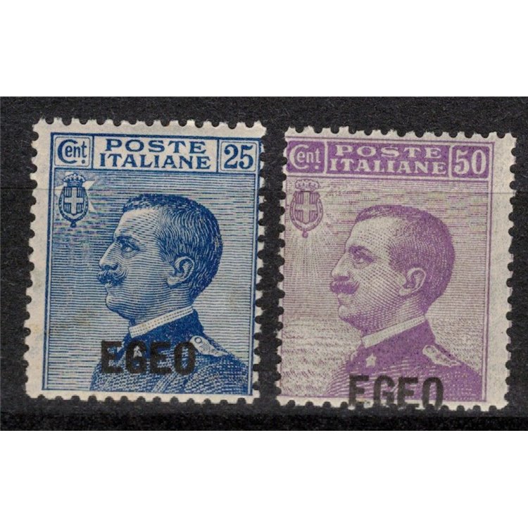 EGEO 1912 Tipo Michetti soprastampati 2v MNH**