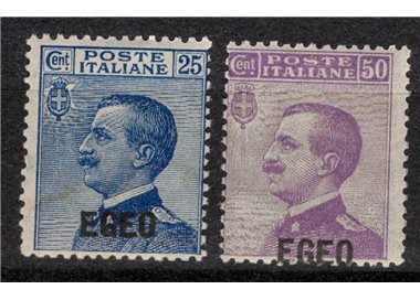 EGEO 1912 Michetti type overprinted 2v MNH**