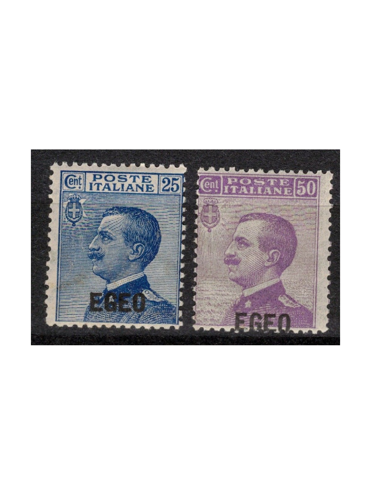 EGEO 1912 Michetti type overprinted 2v MNH**