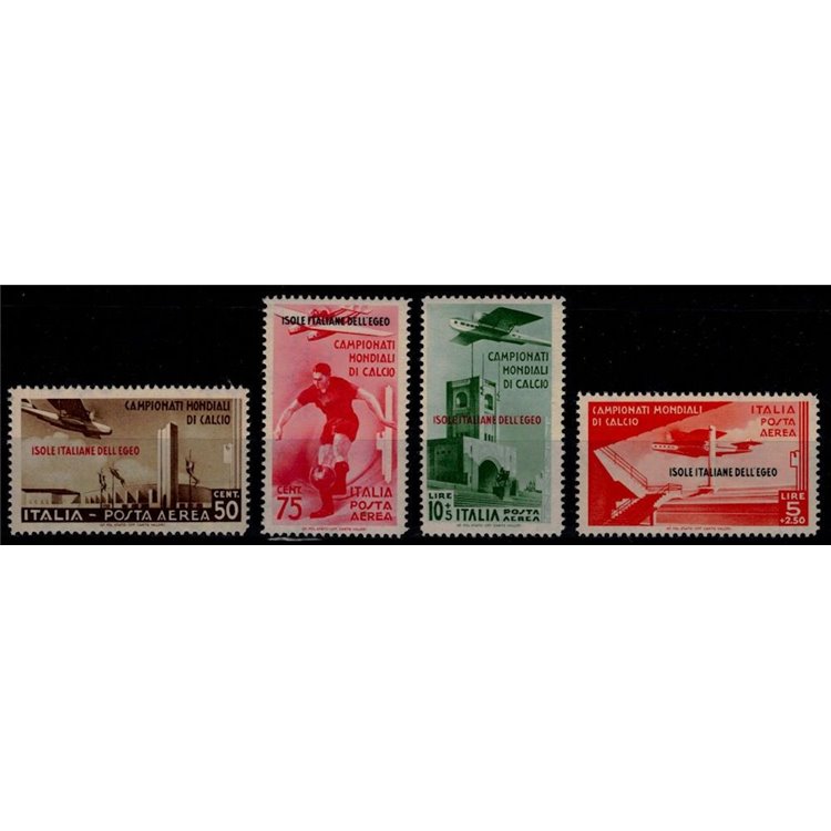 AEGEAN 1934 Football World Championship (airmail) 4v MNH**