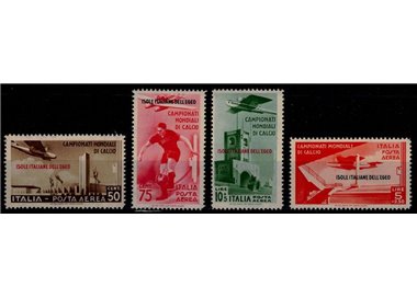 AEGEAN 1934 Football World Championship (airmail) 4v MNH**