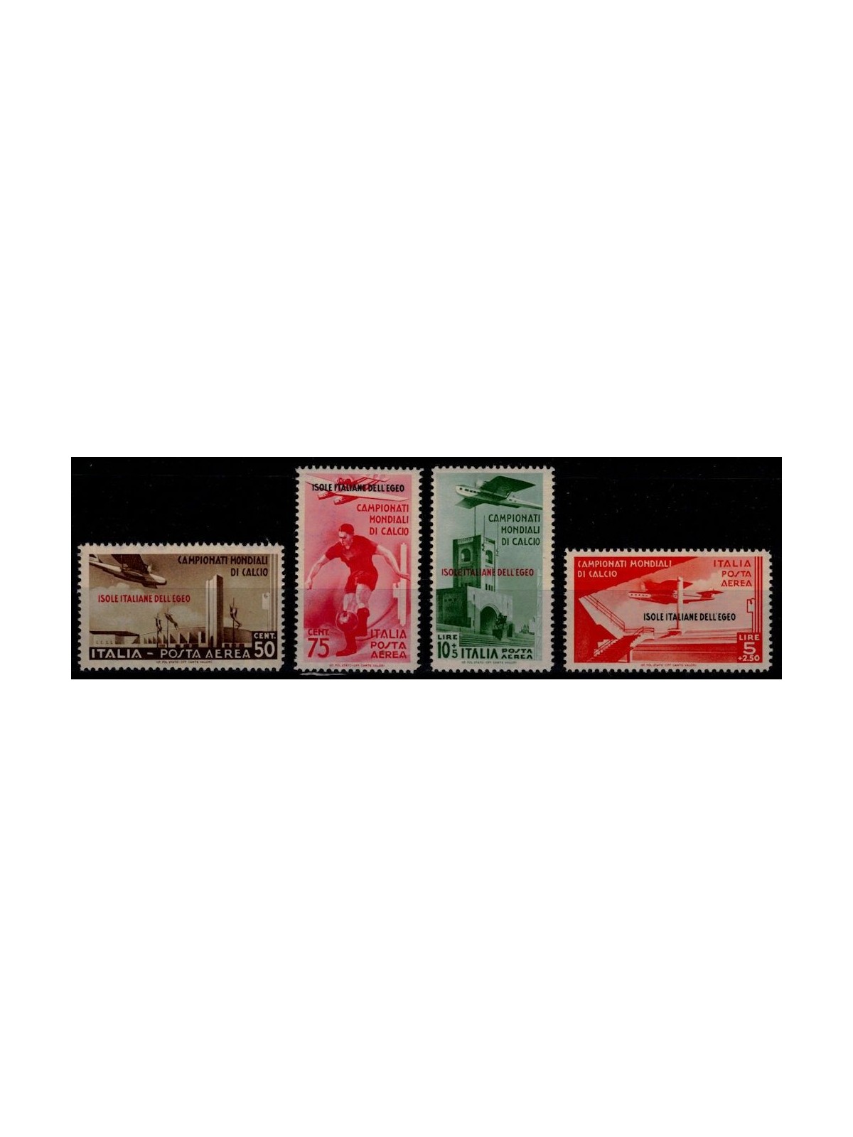 EGEO 1934 Campionati mondiali di calcio (posta aerea) 4v MNH**