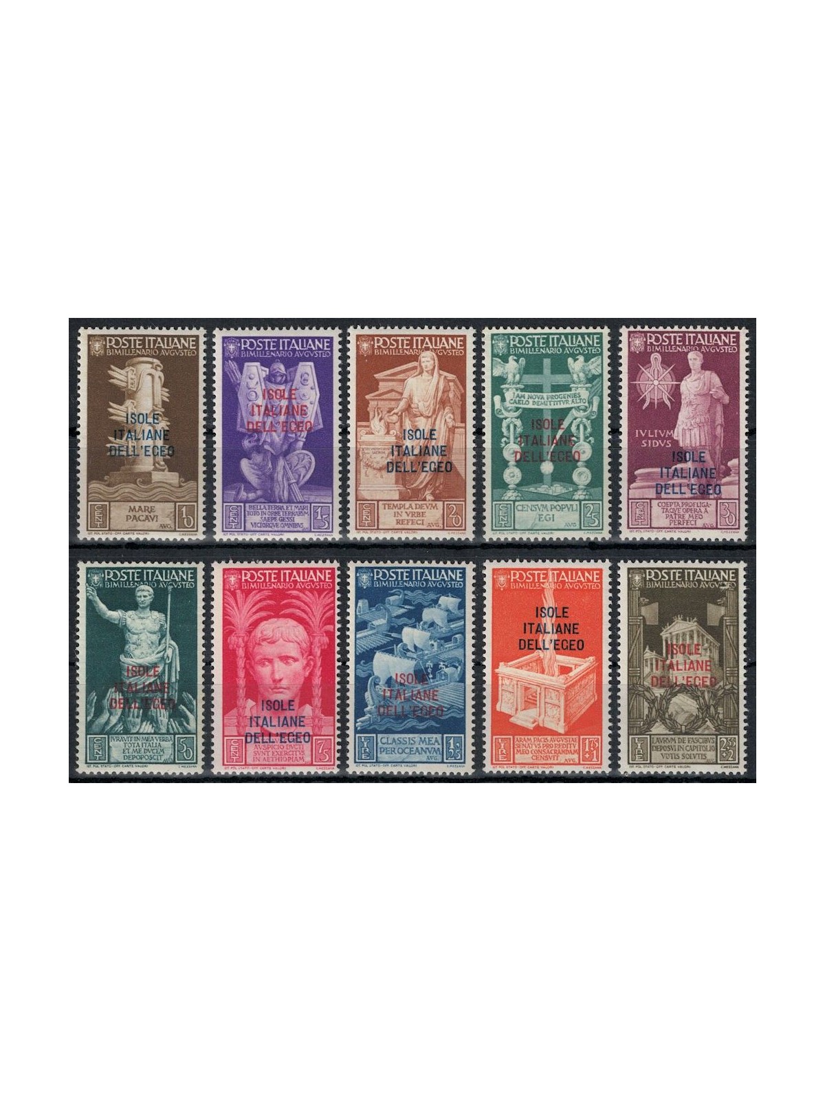 EGEO 1938 Augusto 10v MNH**