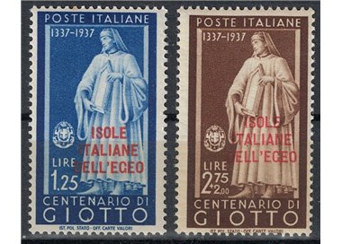 EGEO 1938 Uomini illustri, Giotto 2v MNH**