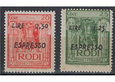 EGEO 1944 Espressi 2v MNH**