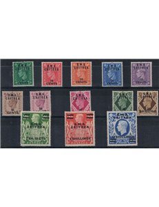 ERITREA (ENGLISH WEST) 1948-49 Overprinted BMA 13v MNH**