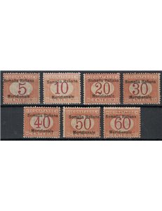 SOMALIA ITALIANA 1906 Segnatasse 7v MNH**