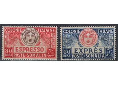 ITALIAN SOMALIA 1924 Express trains 2v MNH**