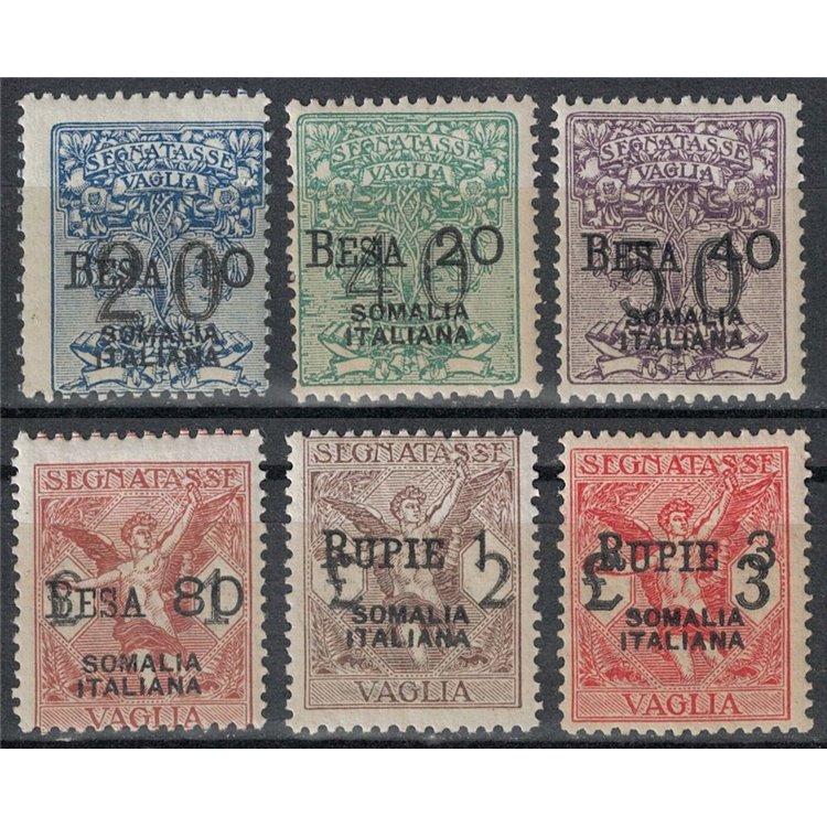 ITALIAN SOMALIA 1924 Postage due money order 6v MNH**
