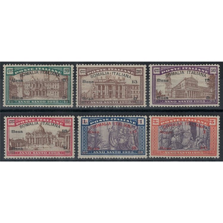 SOMALIA ITALIANA 1925 Anno Santo 6v MNH**